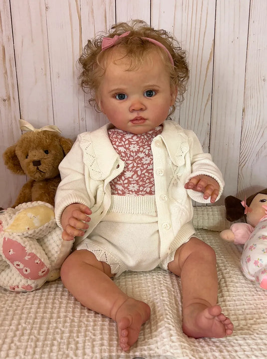 Muñeca Reborn Realista Laura Niña, 64cm / 4.400 kg