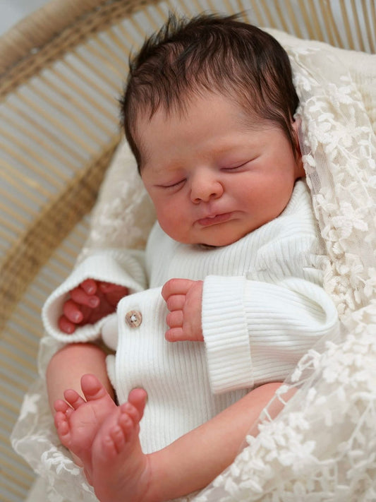 Muñeco Reborn Lorenzo - Hiperrealista de Silicona - Niño 52cm / 2.800 kg + Pack Premium