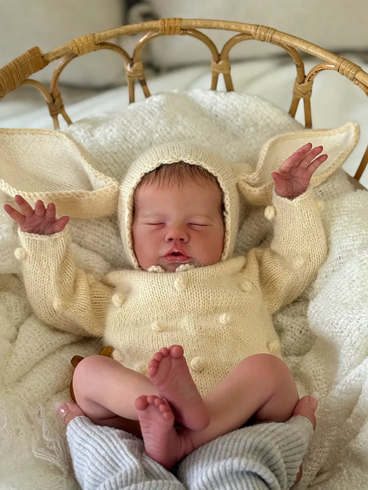 Muñeca Reborn Realista Jessica Niña, 57cm / 2.400 kg + Pack Premium