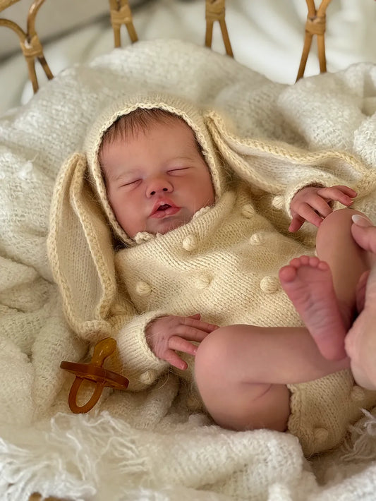 Muñeca Reborn Realista Jessica Niña, 57cm / 2.400 kg + Pack Premium