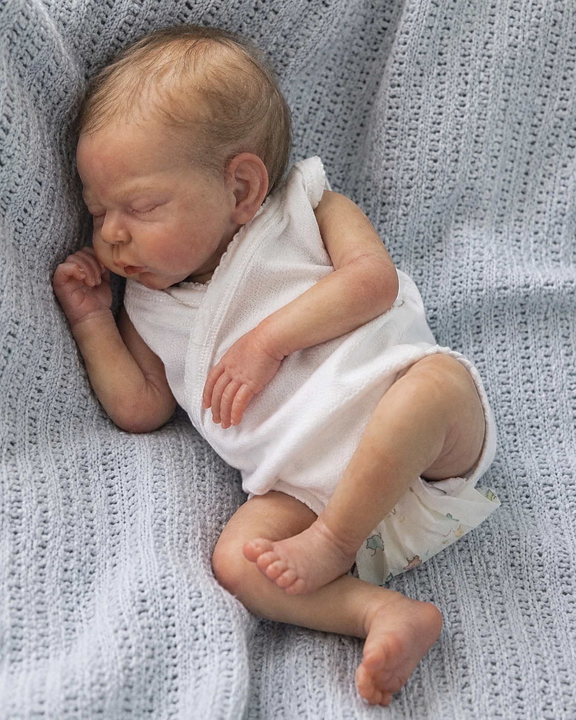 Muñeco Reborn Realista Pedro Prematuro Niño 48cm/2.100kg
