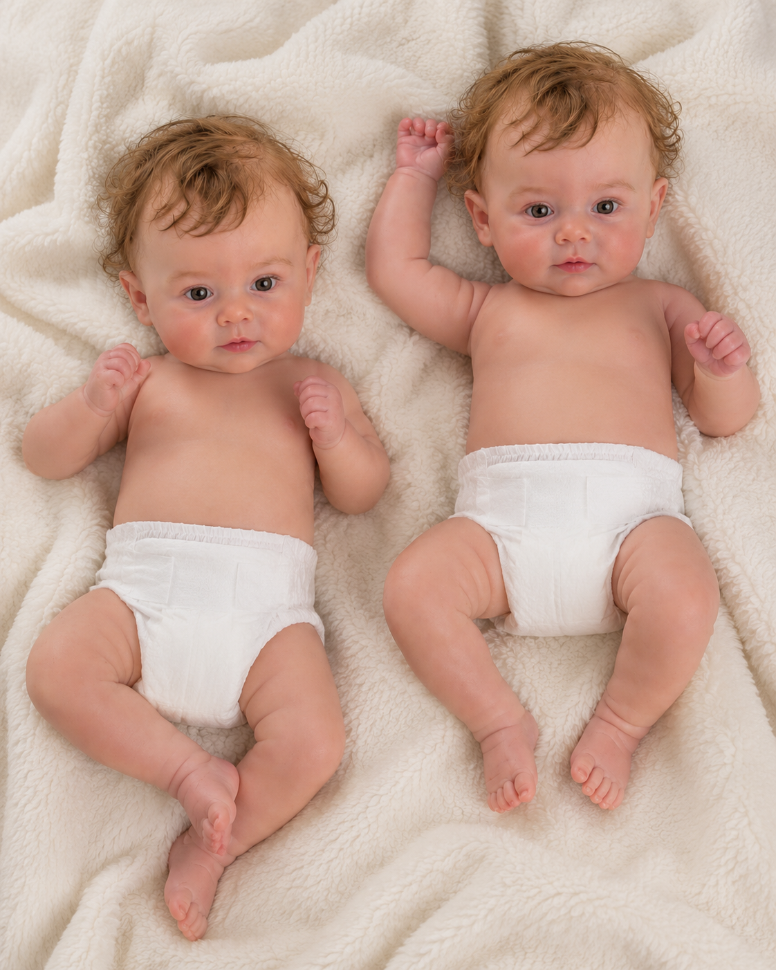 Reborn Muñecos Gemelos Gabriel y Isabela | Niño y Niña | 55cm | 3.100 Kg