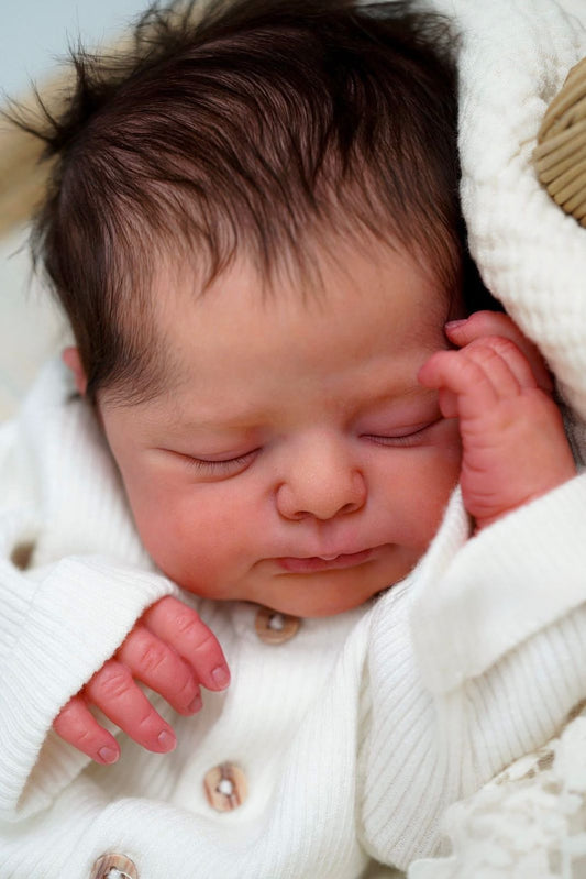 Muñeco Reborn Lorenzo - Hiperrealista de Silicona - Niño 52cm / 2.800 kg + Pack Premium